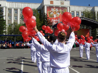 В Хакасии празднование Дня Победы прошло на  высоком уровне